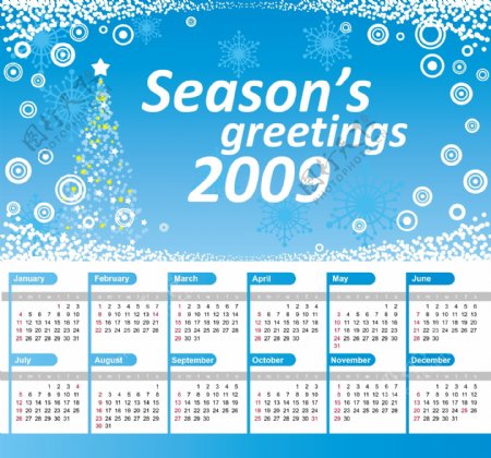 2009圣诞节主题年历