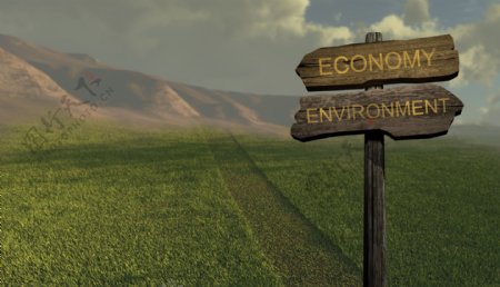 经济环境标志方向