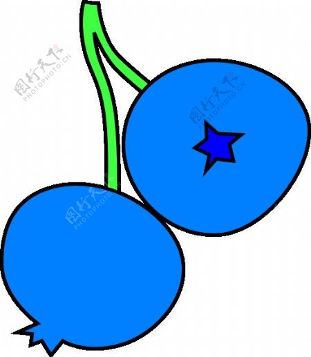 蓝莓剪贴画