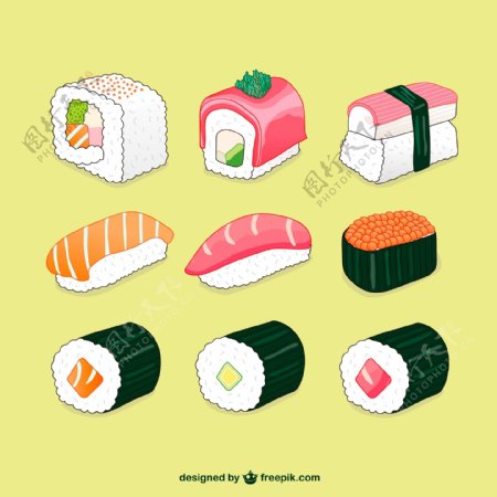 美味日式寿司图片
