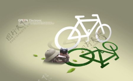自行车创意图片