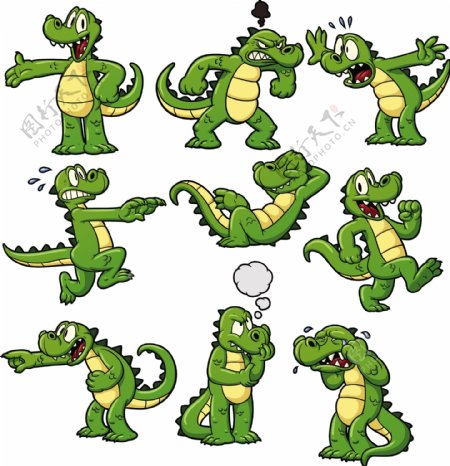 卡通鳄鱼鳄鱼卡通图片