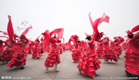 国庆60周年庆典舞蹈花絮图片