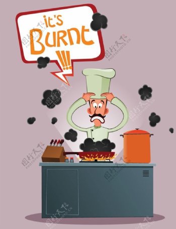 卡通人物厨师图片