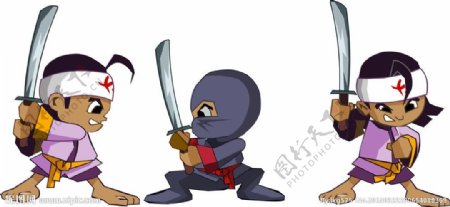 日本卡通武士图片