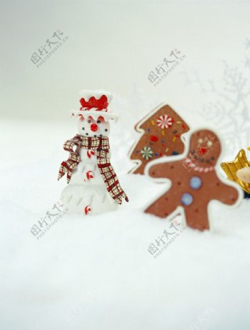 雪人和姜饼人图片