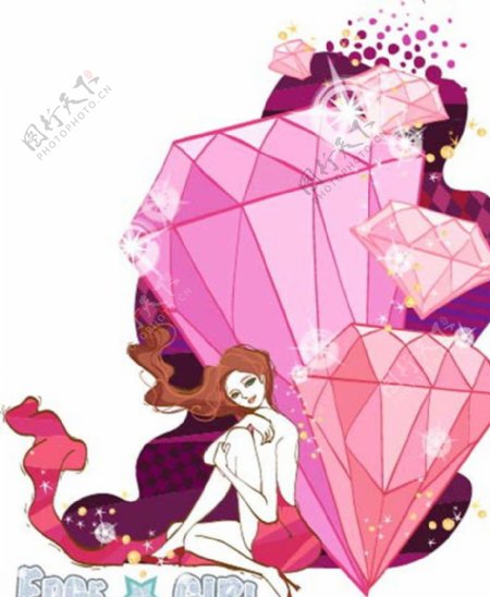 钻石美女图片