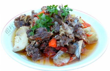 新疆特色焖肉图片