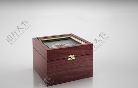 木盒复古指南针高精模型图片