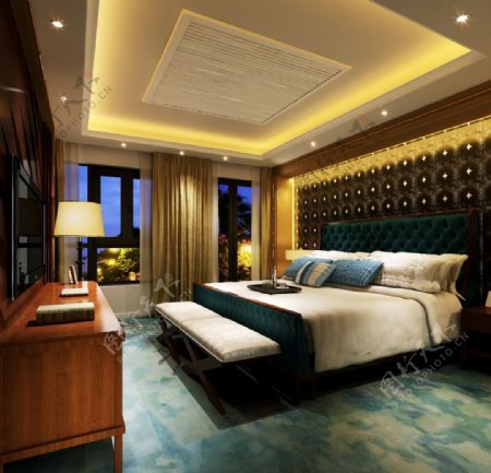 酒店式卧室图片