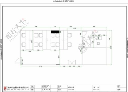 cad办公卡位图图片