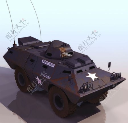 装甲车3d模型图片