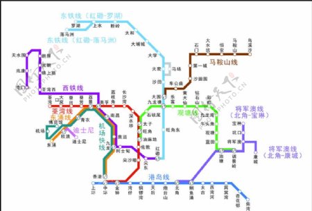 香港地铁图图片