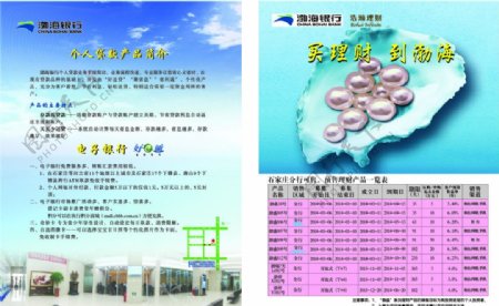 渤海银行单页图片