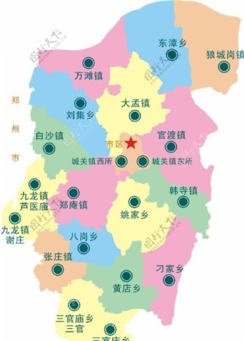 河南郑州中牟区域划分图片