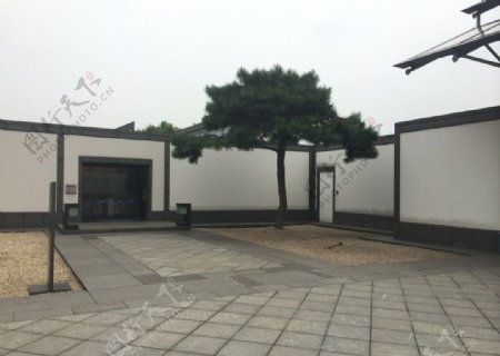 苏州博物馆入口处图片