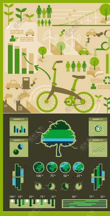 环保主题统计图图片