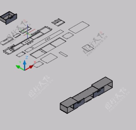 CAD电视柜陈龙3D电视柜图片