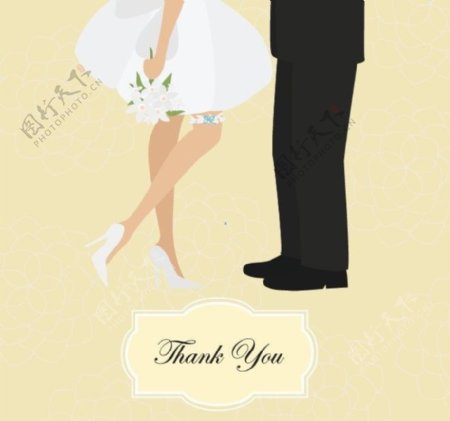 新郎新娘婚礼请柬背景图片