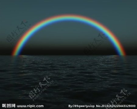 海面彩虹视频素材