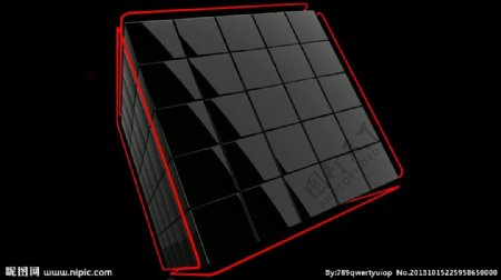 动态立体方块视频素材