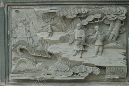 梵天寺石雕图片