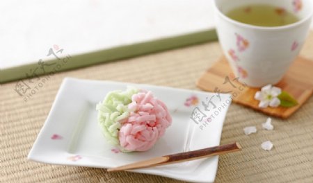 日本茶點花藝图片