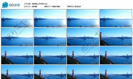 旧金山跨海大桥高清实拍视频素材