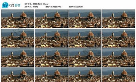 欧洲城市航拍风光高清实拍视频素材