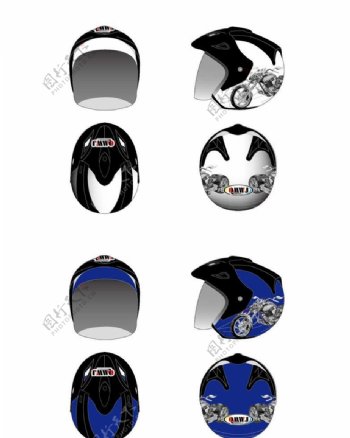 头盔摩托车图案设计图片