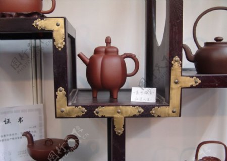茶艺制茶工序茶壶图片