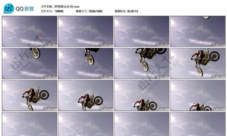 摩托车表演高清实拍视频素材