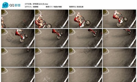 自行车极限运动高清实拍视频素材