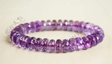 紫水晶手链图片