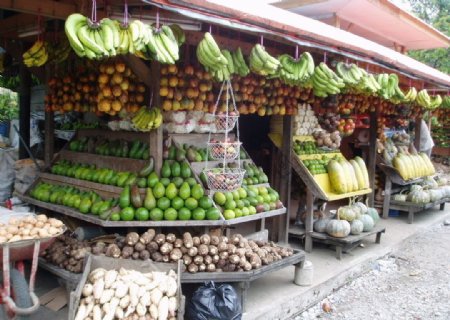 印尼路边水果店图片
