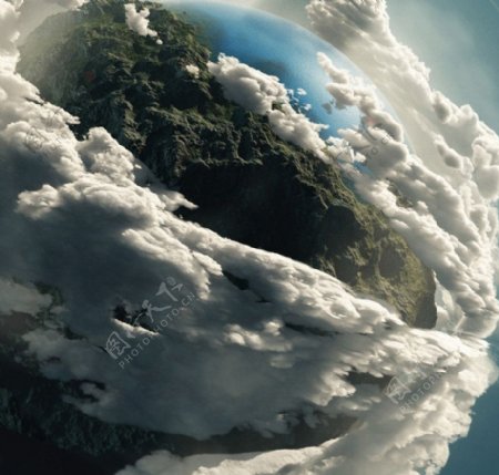 地球云层图片