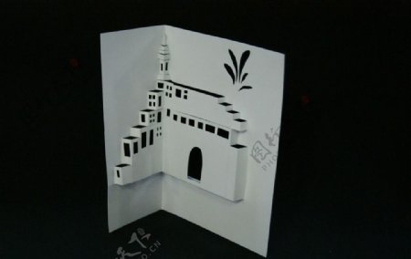 城堡紙雕图片