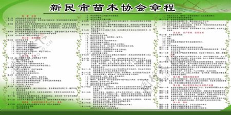 苗木协会章程图片