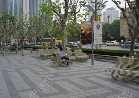 上海街头景观照片图片