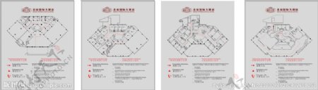 消防疏散图图片