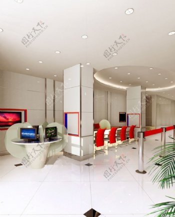 银行大厅图片