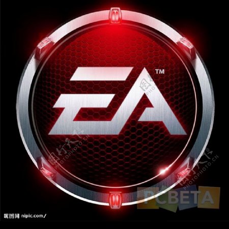 EA的超炫金属Logo图片