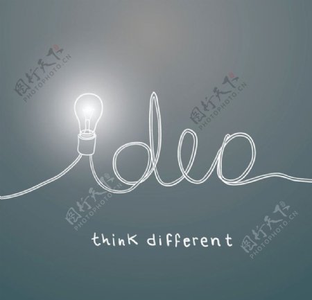 创意图标设计创新灯泡图片