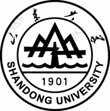 山东大学校徽黑色图片