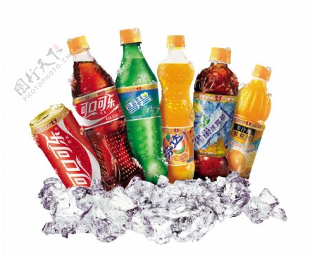 可口可乐6款饮料合集图片