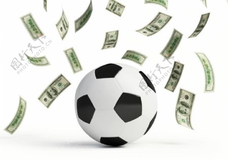 足球与金钱图片
