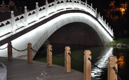 桥夜色迷人心桥图片