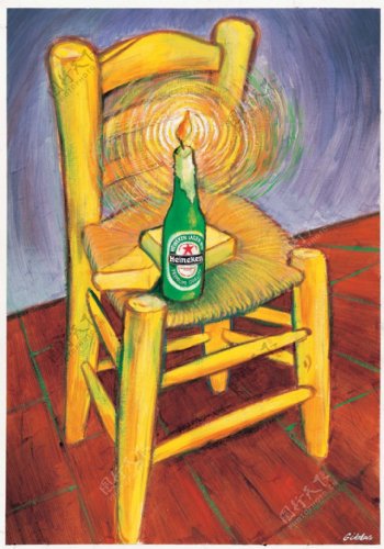喜力啤酒艺术设计梵高椅子篇图片