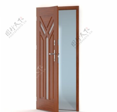 门木质门模型图片