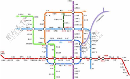 矢量北京地铁图图片